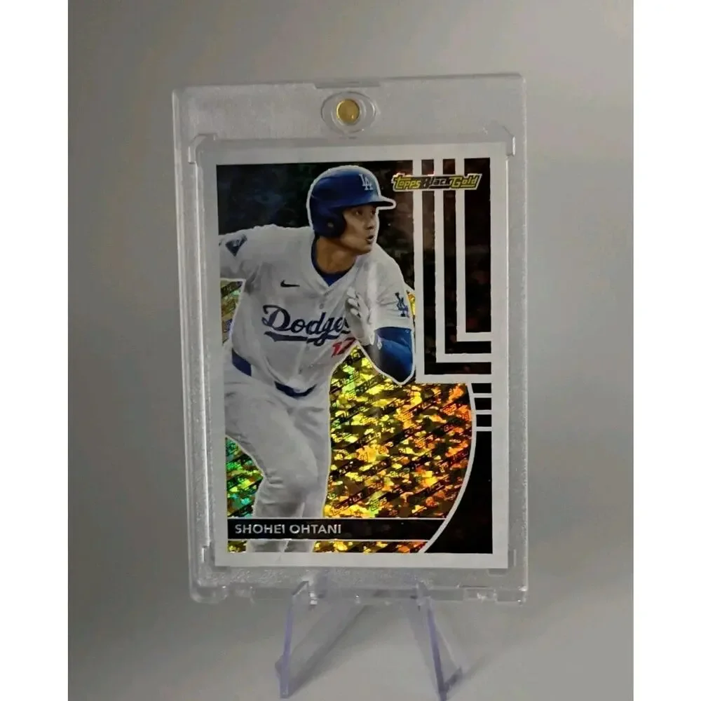 Shohei Ohtani #BG-1 Topps Black Gold REFRACTOR 2024 Topps Update Series - Picture 2 of 8